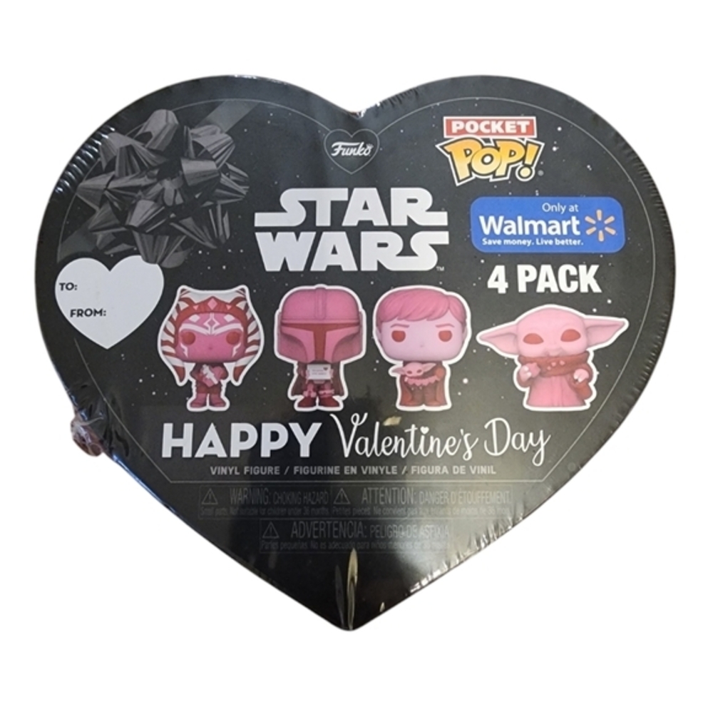Funko pocket Pop! Star Wars Valentines Day Heart Box w/4 vinyls figures‎